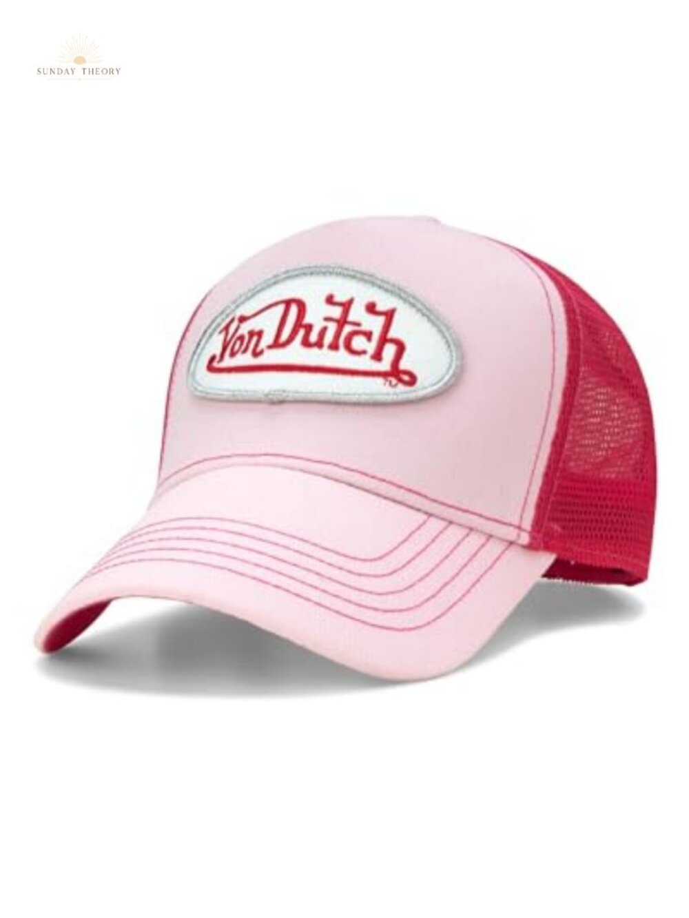 Von Dutch Colorblock Trucker Hat Mesh Back Snapback Curved Bill Retro